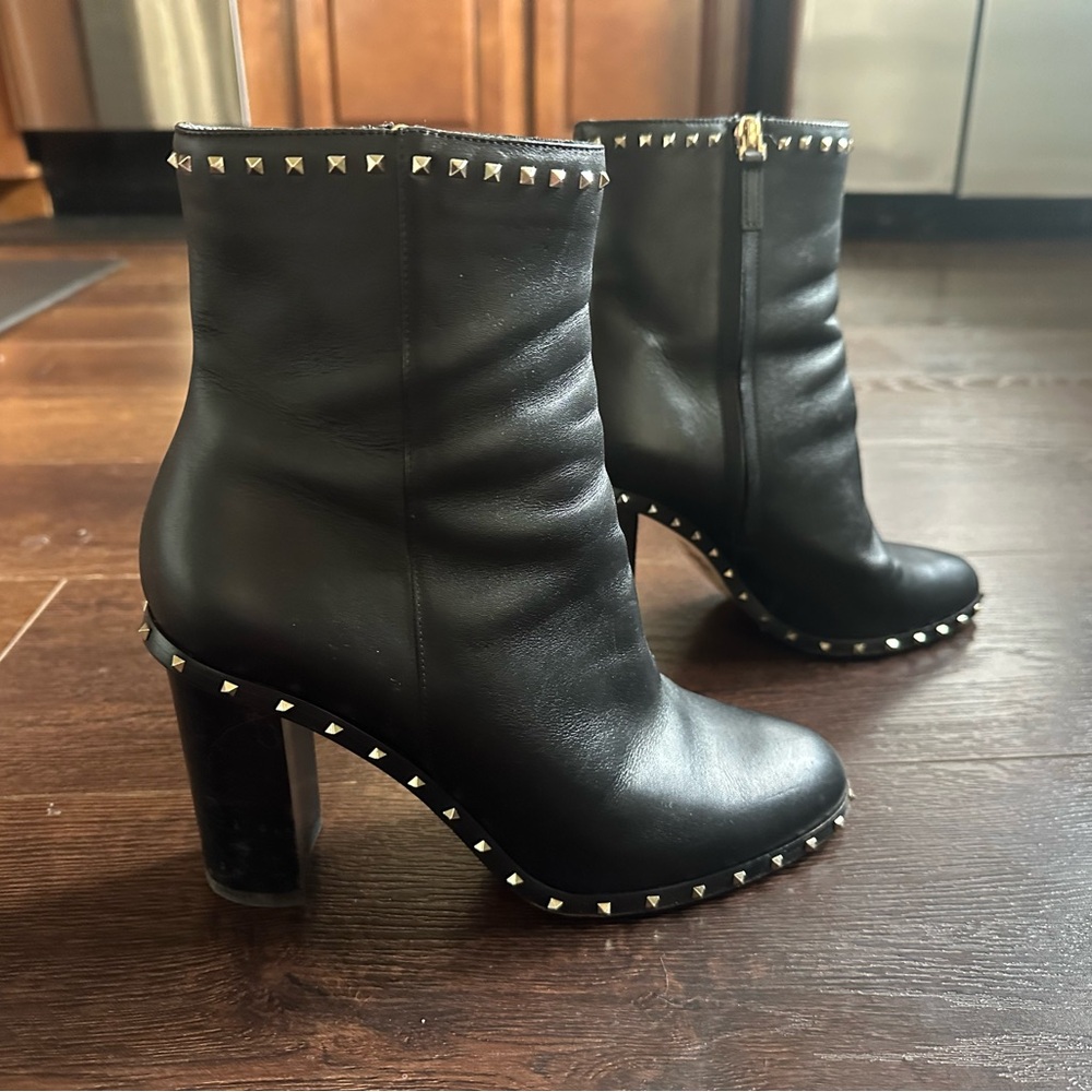 Valentino Rockstud Heeled Boots